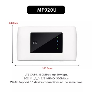 เราเตอร์มือถือ ZTE รุ่นใหม่ MF920U LTE Ufi LTE CAT4 ปลดล็อคแล้ว รองรับ 4G B1/3/7/8/20/38 - Product Image 2