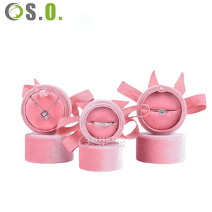 Caja de Joyería de Terciopelo, Empaque Personalizado con Logotipo, Cajas de Joyería de Gamuza - Product Image 1