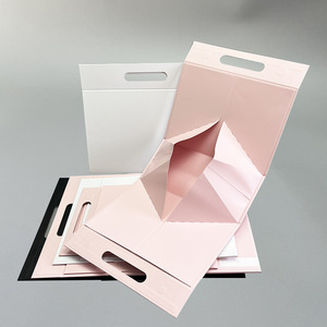High Quality Recyclable Triangular Hand-held Magnetic Suction Paperboard <b>Box</b> logo One-piece Folding <b>Empty</b> <b>Box</b> Universal <b>Gift</b> <b>Box</b> - Product Image 4