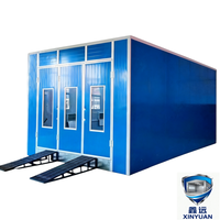 Cabine de peinture tout-en-un certifiée CE avec chauffage électrique et diesel, système Eco Auto Paint + Curing + Ventilation 220V/380V 18kW