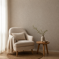 Peinture texturée anti-taches effet travertin, revêtement artistique intérieur lavable, finition pierre cristalline haute dureté pour bâtiments commerciaux