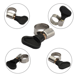 Collier <span class=keywords><strong>de</strong></span> serrage en acier inoxydable Homebrew Butterfly, collier <span class=keywords><strong>de</strong></span> serrage à vis sans fin, adapté aux tubes OD 10mm-16mm / 8-12mm - Product Image 2