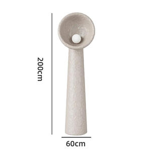 Luxe Moderne Grande <span class=keywords><strong>Colonne</strong></span> Blanc LED Debout Résine Lampadaire Minimaliste Design Nordique Maison Hôtel Décoration - Product Image 6