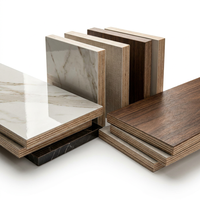 Contreplaqué mélaminé multicouche, contreplaqué commercial de qualité pour meubles, panneau décoratif pour armoire, placard