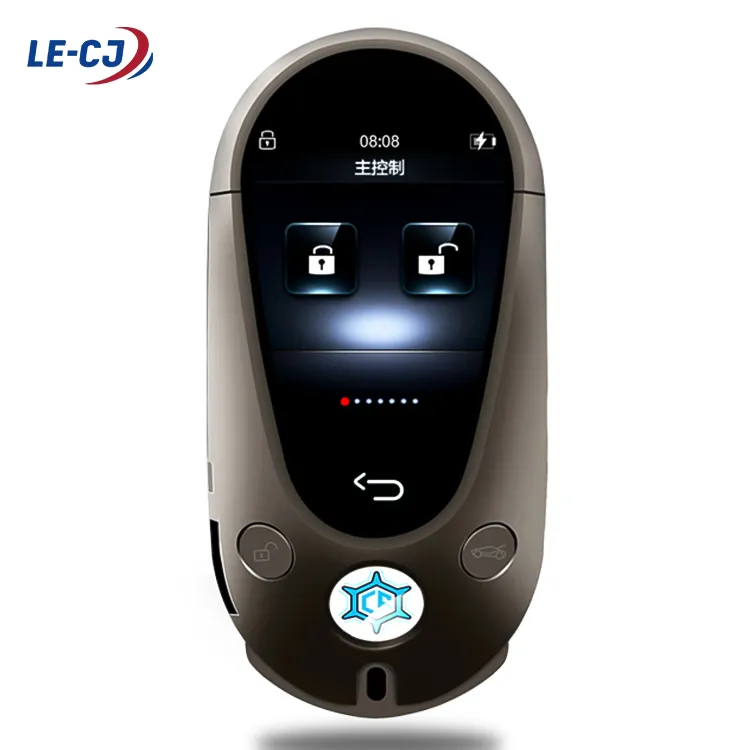 Nieuwe 5 Knoppen Aangepaste Afstandsbediening Universele Lcd Smart Auto Sleutel Auto Alarm Comfortabele Ingang