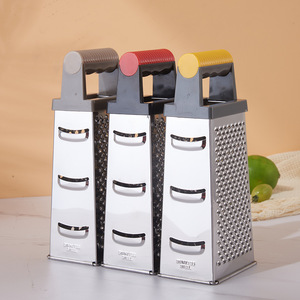 Stainless Steel 4 Sides Hand <b>Cheese</b> <b>Graters</b> Vegetable Ginger Slicer <b>Cheese</b> <b>Grater</b> Shredder Vegetable Slicer - Product Image 2