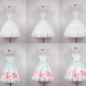 <span class=keywords><strong>Robe</strong></span> de bal blanche courte sous-jupe pour enfant, <span class=keywords><strong>jupon</strong></span> Cosplay en mousseline de soie à deux os, <span class=keywords><strong>jupon</strong></span> de Ballet Lolita, <span class=keywords><strong>Rockabilly</strong></span>, Crinoline - Product Image 2