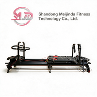Reformer de Pilates portable en alliage d'aluminium, appareil d'exercice réglable multifonctionnel pour l'entraînement en studio