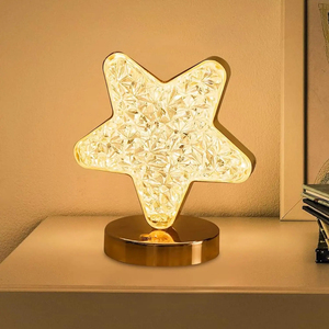 Tri-Color Touch Dimming LED Color-Changing Battery Ambient <b>Light</b> Christmas Decoration Night <b>Light</b> Moon <b>Star</b> Atmosphere for Home - Product Image 2