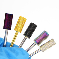 Brocas de carburo de alta calidad para manicura, brocas rotativas de 3/32 ", de barril pequeño y grande, 4xc Xxc M F