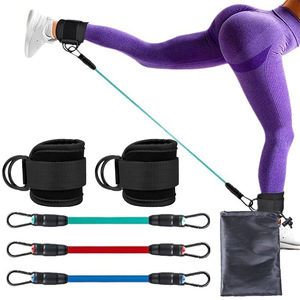 Knöchel widerstands bänder mit Manschetten <span class=keywords><strong>3</strong></span> verschiedene Ebenen Widerstands bänder Knöchel bänder für Glute Training Kickbacks Hip Home Gym Verwendung - Product Image 3