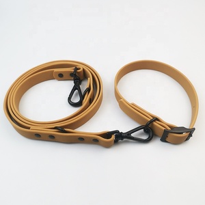 <span class=keywords><strong>Collar</strong></span> de perro de PVC personalizado de lujo de nuevo diseñador al por mayor y conjunto de correa impermeable suave con artículos personalizados para adiestrar mascotas - Product Image 6