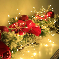 Lampu led dekorasi kembang api mikro Natal, lampu pesta led dekorasi kamar