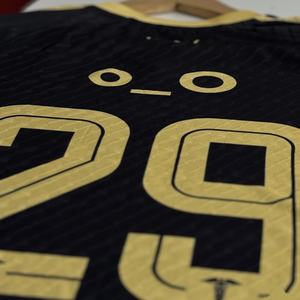 定制泰国蓝白足球服足球衫足球服套装 - Product Image 2