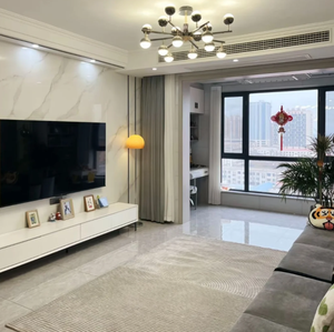 <span class=keywords><strong>Prima</strong></span> luxe Quartz pierre panneau mural salon <span class=keywords><strong>TV</strong></span> fond caractéristique mur brillant mat finition - Product Image 5