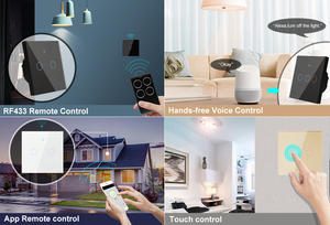 220V với không có trung tính EU Alexa Google 1 2 3 4 gang 2 3 cách Wifi RF 433Mhz tuya không dây thông minh tường cảm ứng ánh sáng với nút chuyển đổi - Product Image 6