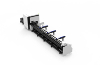Machine de découpe laser semi-automatique CNC 6024 à double mandrin et alimentation de 6 m pour tubes métalliques