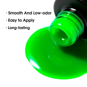 ROSALIND organic private label color soak off uv led gel neon fluorescente luminoso glow in the dark nail polish