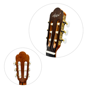 China Made High End Grade Glossy Solid Spruce <b>Top</b> Mahogany Body Traditional Nylon <b>String</b> Classical Guitar with Good Sound - Product Image 6
