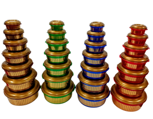 ชุดภาชนะเก็บอาหารและเค้ก 7 ชิ้น ชุดชามกลมมีฝาปิดอเนกประสงค์สำหรับใส่เค้ก ของหวาน และเตรียมอาหาร - Product Image 5