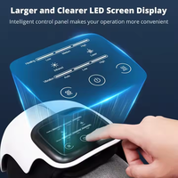 LJ Usine Personnalisée Électrique Pression Soins de Santé Masseur Vibration Soulagement de la Douleur Articulation Lumière LED Écran Tactile Genou Masseur