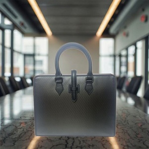 Maletín Portaordenador Portátil Moderno Boshiho para Hombre, de Fibra de Carbono Real, Impermeable, Accesorio de Negocios - Product Image 2