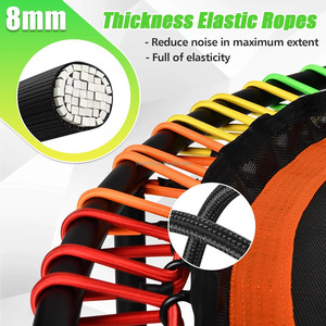 <span class=keywords><strong>Trampoline</strong></span> de fitness pliable Zoshine <span class=keywords><strong>Mini</strong></span> 48 pouces pour l'extérieur, cadre en acier allié durable, conception stable et silencieuse, main courante réglable pour la maison - Product Image 4