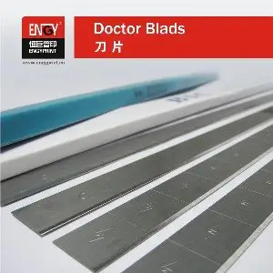 Gravure Printing Doctor Blades For Open Inkwell Pad Printer Doctor Blades