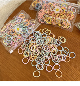 2026 Hot Selling Sweet Colorful Elastic Hair <b>Ties</b> for Women Daily Use Solid Color Ponytail Bands High Elasticity Durable Style - Product Image 4