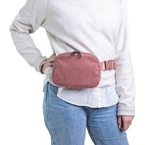 BSCI, riñonera de algodón de alta calidad personalizada, Material de PANA con cremallera ajustable, MOQ bajo, riñonera en todas partes - Product Image 5