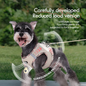 Anti-Lost Pet <b>Harness</b> Comfortable Lightweight Cloth Leash With Reflective Straps for <b>Dogs</b> Cats Outdoor Walks Wholesale - Product Image 4