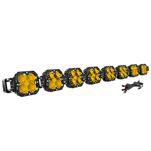 Barre lumineuse LED personnalisable avec logo 4x4 tout-terrain, kit de barres lumineuses LED jaunes universelles pour voiture, UTV, ATV, camion - Product Image 1