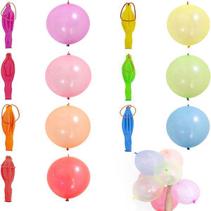 Grosir Pabrik balon lateks pelubang <span class=keywords><strong>Neon</strong></span> besar tebal 18 inci dengan pegangan pita karet balon pelubang - Product Image 2