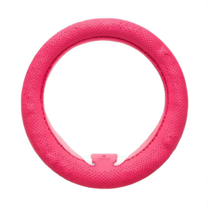 Funda para Volante Color Rojo Rosa, Estilo Cuero Perforado, Ajuste Universal - Product Image 2