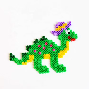 Modello personalizzato fai da te dinosauro Hama perline divertenti 5mm Perler in ferro con molti colori <span class=keywords><strong>giocattoli</strong></span> educativi - Product Image 5