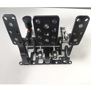 Nouveau style <span class=keywords><strong>Kit</strong></span> de boîtier de pédale de frein en aluminium monté au sol à 3 pédales avec pompe de maître-cylindre de frein de course et embrayage hydraulique à biais modifié - Product Image 6