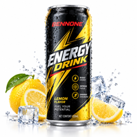 Boisson Énergisante Rafraîchissante au Caféine, Fournisseur Direct du Fabricant, Boisson Énergisante Gazeuse Type Mojito, OEM