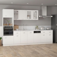 Armoires de cuisine en bois blanc de style contemporain personnalisées et abordables Armoires et accessoires de cuisine complets pour la maison