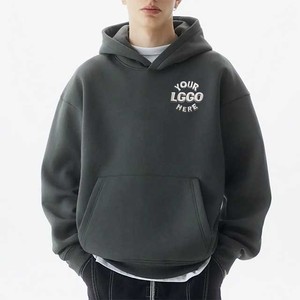 Áo hoodie chất lượng cao, dày dặn, giặt acid, in hình, size lớn, mùa đông, 500-600 gsm, sản xuất bởi nhà máy may mặc nam. - Product Image 1