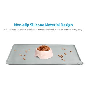 Silikon Hund Katze Schüssel Matte Antihaft-Futter <span class=keywords><strong>Pad</strong></span> Wasser kissen Wasserdicht Mehrere Farben Größen & Zweck 21 "* 15" Haustier Fütterung matte - Product Image 3