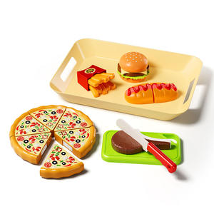 Nouveaux jeux éducatifs amusants de simulation alimentaire, ensemble de cuisine miniature en plastique à assembler soi-même, jouets de <span class=keywords><strong>jeu</strong></span> de rôle pour la préparation rapide des repas - Product Image 1