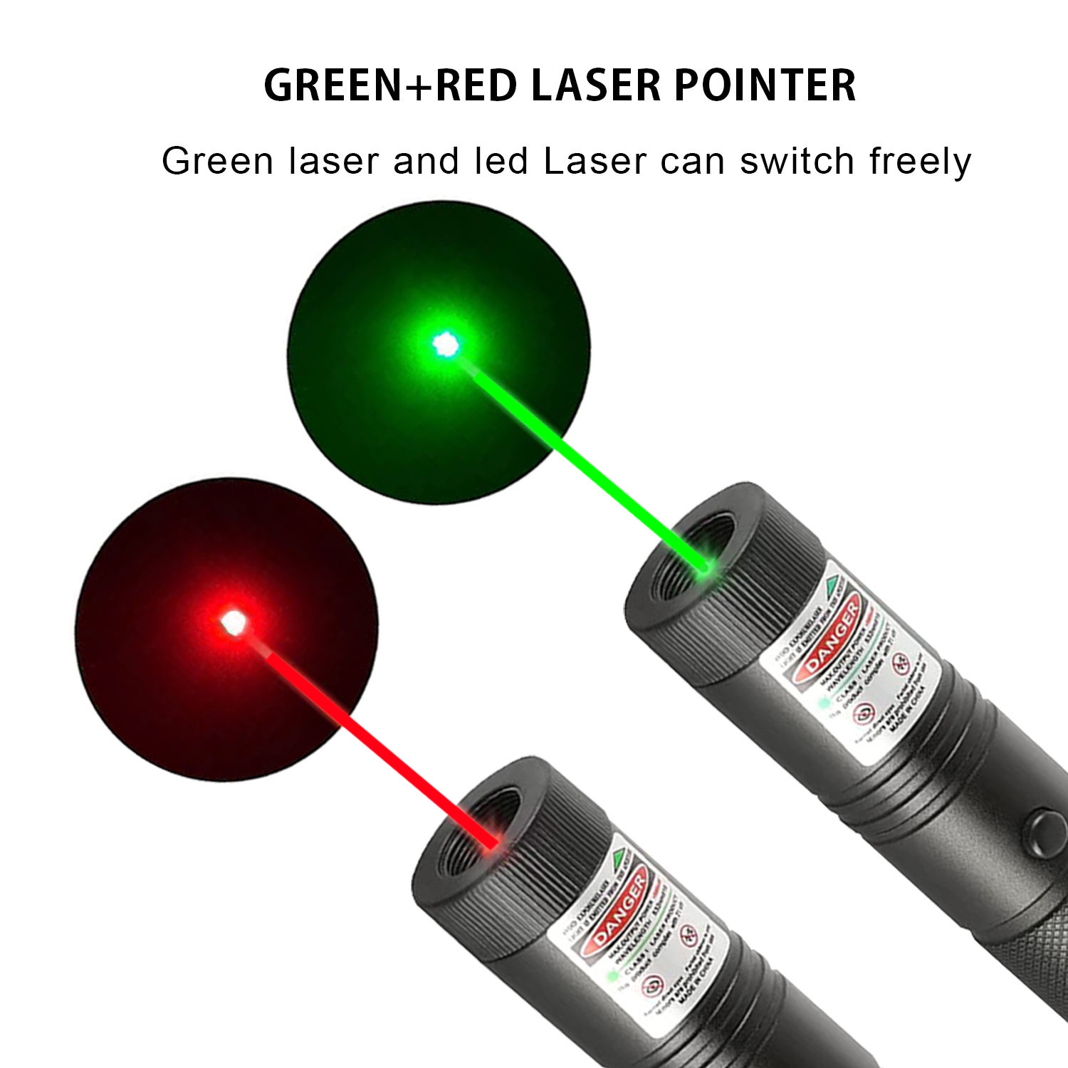 2-in-1 Green Laser Pointer Pen - Rechargeable Dual Purpose