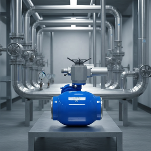 Full - Bore Welded Ball Valve, <b>Worm</b> - Gear Operated Flanged Ball Valve, for Thermal Power and Applications Q361F Wel - Product Image 5