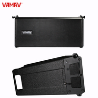 VAMAV Bocinas VXT 206 Doble 6.5 Pulgadas 2 canales Altavoz de línea lineal compacto sistema de altavoces profesional con 400W