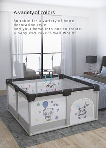 Parc de jeu pour bébé avec barrière de sécurité, parc de jeu portable d'intérieur pour les tout-petits apprenant à ramper et à marcher, clôture de parc pour usage domestique - Product Image 6