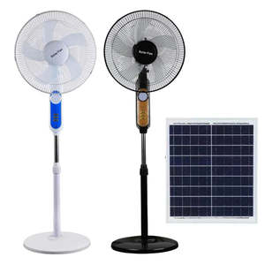 Ventilador de Mesa Solar de 345mm Blanco de 3 Velocidades con Panel Solar para Uso en Interiores - Product Image 5