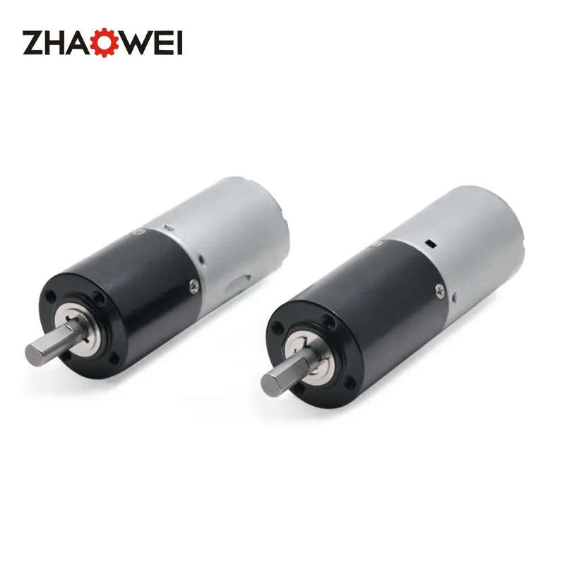 Zhaowei 22mm hochs tabiles Planeten kunststoff getriebe 12V 24V hohes Drehmoment niedrige Drehzahl Bürste Gleichstrom getriebe motor für Kinderwagen