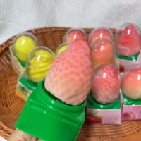 Barres de crème glacée 4D aux fruits, saveurs mélangées (Mangue, Pêche, Lait, Raisin, Fraise), dessert surgelé en gros, tendance