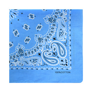 Euro-américain rétro 25g pur coton Double Cistus polyvalent extérieur écharpe Paisley amibe carré personnalisé Bandanas - Product Image 4
