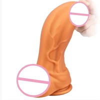 Vibrateur réaliste en silicone souple avec ventouse pour femmes, jouet manuel pour adultes, vente en gros directe usine